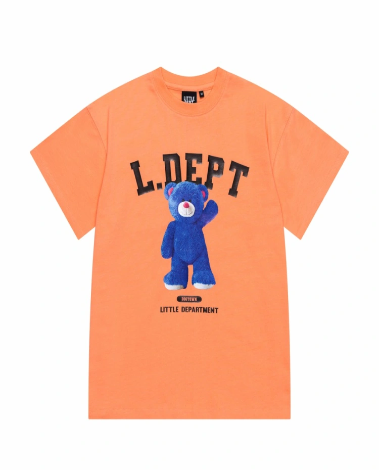 [리틀뎁 Littledept] 로고 베어 티셔츠_Orange