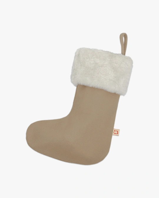Christmas Santa Socks Pocket [medium / Beige]
